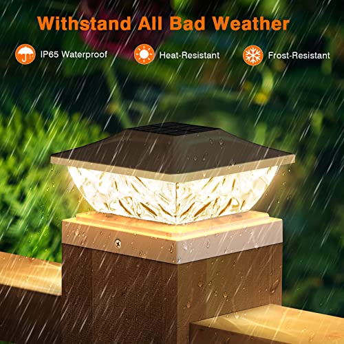 12 Pack Solar Post Cap Lights for 4x4 4.5x4.5 5x5 Posts M621468