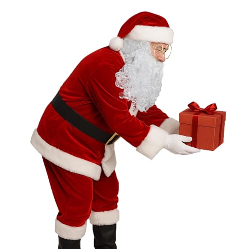 11 Pc Santa Claus Costume Suit F295531