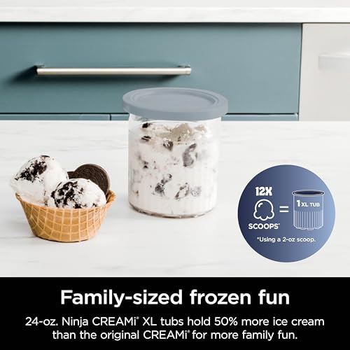 11-in-1 Ice Cream & Frozen Treat Maker with 2 XL Family Size Pint Containers, Silver E4651