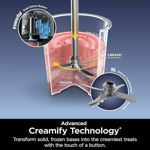 11-in-1 Ice Cream & Frozen Treat Maker with 2 XL Family Size Pint Containers, Silver E4651