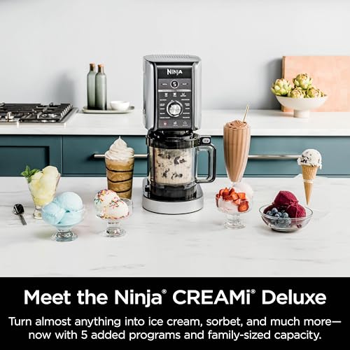 11-in-1 Ice Cream & Frozen Treat Maker with 2 XL Family Size Pint Containers, Silver E4651