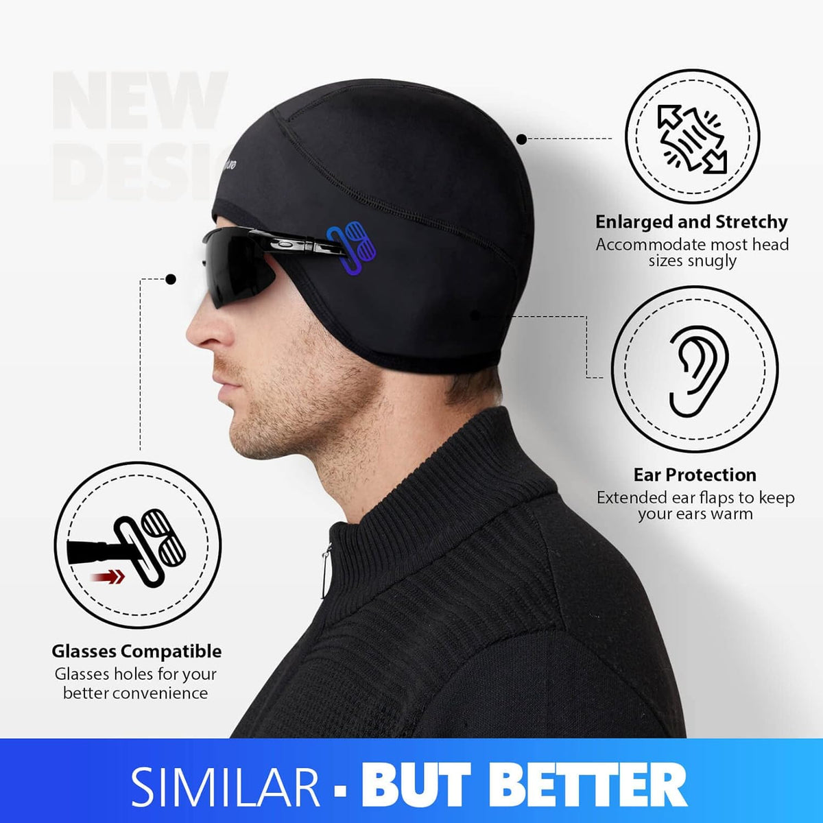 2-Pack Thermal Cycling Skull Cap S585055