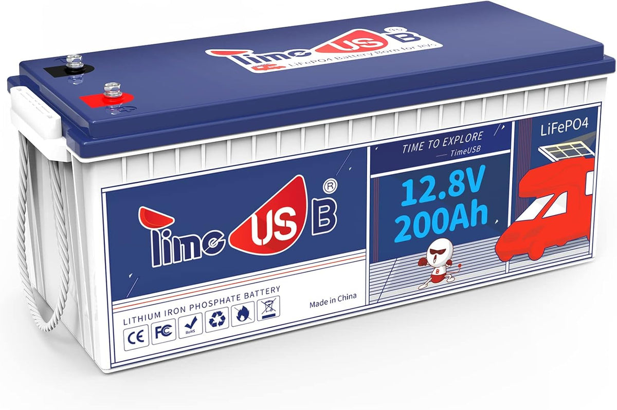 12V 200Ah Lithium Iron Phosphate Battery with 100A BMS, 2.56kWh J229837