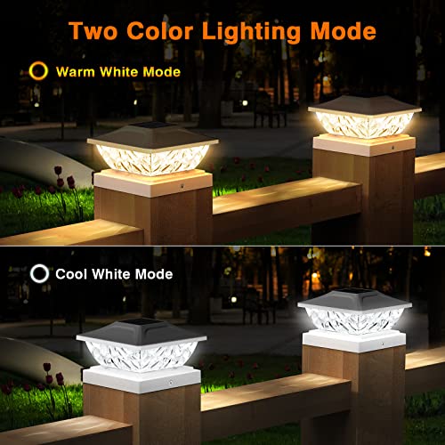 12 Pack Solar Post Cap Lights for 4x4 4.5x4.5 5x5 Posts M621468
